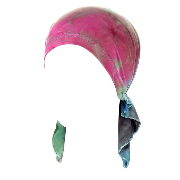 ManxiVoo Women Bohemian Tie Dye Headwrap for Casual Style and Versatile Hair Protection Green