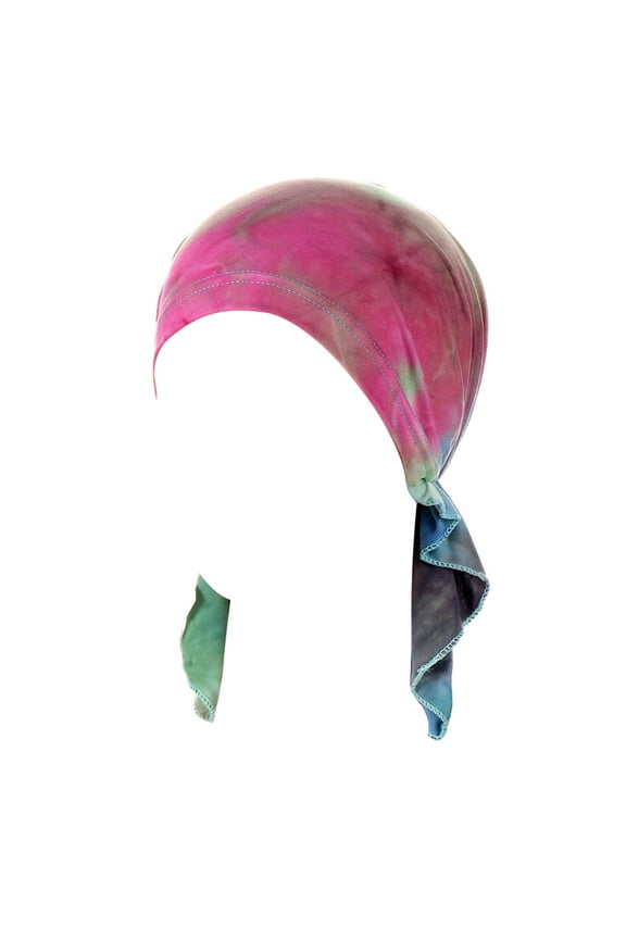 Women Bohemian Tie Dye Headwrap for Casual Style and Versatile Hair Protection Green