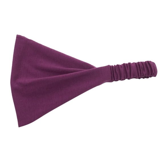 ManxiVoo Women Elastic Headband Sports Head Wrap for Yoga Running Fitness Sweat Absorption Adjustable Bandana Red