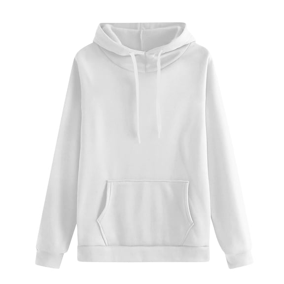 ManxiVoo Women Long Sleeve Sweatshirt Letter Print Pullover Hoodie Trendy Street Style Relaxed Fit Fall Winter Casual Wear XXXXL Size White