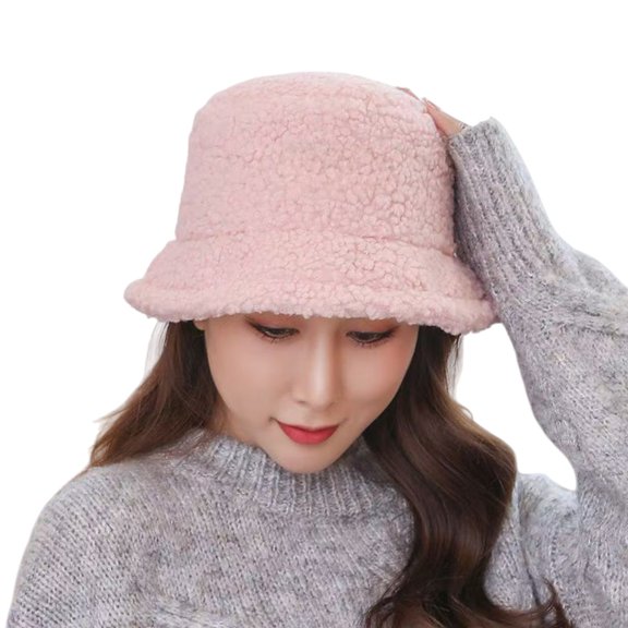 ManxiVoo Women Oversized Beanie Fisherman Soft Warm Winter Hat for All Day Wear Outdoor Commute and Casual Cold Weather Fashion Pink