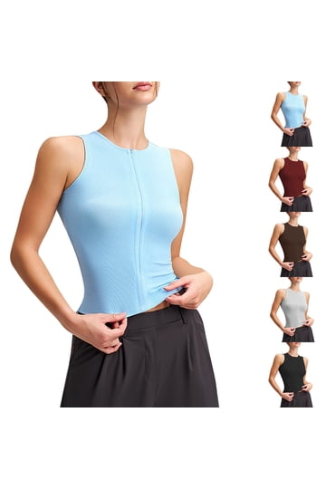 Zip Front Tank Top