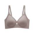 thumbnail image 1 of ManxiVoo Women Wireless Bras Supportive Bralette Full Coverage Comfort Wirefree Everyday Wear Seamless Underwear Lightweight Fabric S Size Light Violet, 1 of 3