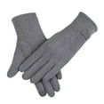 thumbnail image 1 of ManxiVoo Women's Lined Winter Gloves Offering Touchscreen Functionality For Easy Use And Reliable Warmth In Frosty Weather Grey, 1 of 3