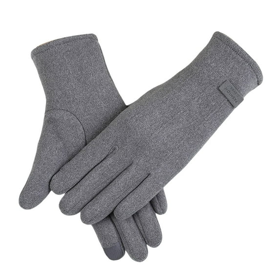 ManxiVoo Women's Lined Winter Gloves Offering Touchscreen Functionality For Easy Use And Reliable Warmth In Frosty Weather Grey