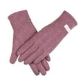 thumbnail image 1 of ManxiVoo Women's Lined Winter Gloves Offering Touchscreen Functionality For Easy Use And Reliable Warmth In Frosty Weather Purple, 1 of 3