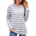 thumbnail image 1 of ManxiVoo Women's Long Sleeve Hooded Sweatshirt Sporty Pullover with Pockets Loose Fit Casual Streetwear XXL Size Light Ashy, 1 of 9
