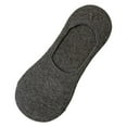 thumbnail image 1 of ManxiVoo Women's No Show Socks with Silicone Grip U Shaped Anti Slip Invisible Liner Socks Dark Gray, 1 of 2