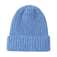 thumbnail image 1 of ManxiVoo Women's Slouch Oversized Cable Knit Beanie Hat Chunky Design Warm and Cozy for Cold Weather Fashion Statement Sky Blue, 1 of 4