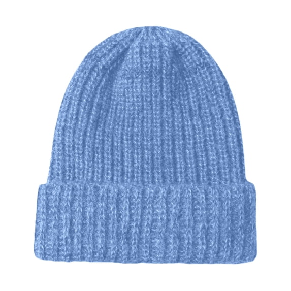 ManxiVoo Women's Slouch Oversized Cable Knit Beanie Hat Chunky Design Warm and Cozy for Cold Weather Fashion Statement Sky Blue