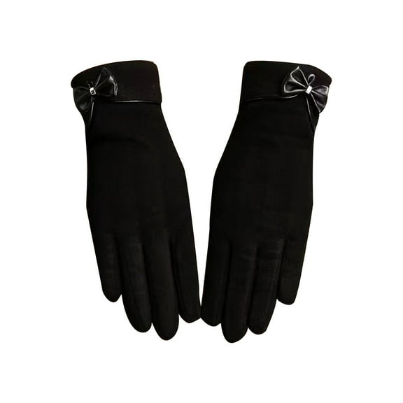 ManxiVoo Women's Winter Gloves Designed With Touchscreen Features And A Warm Lining For Cold Weather Activities And Daily Use Black