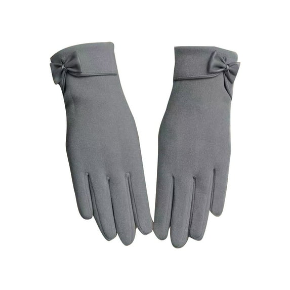 ManxiVoo Women's Winter Gloves Designed With Touchscreen Features And A Warm Lining For Cold Weather Activities And Daily Use Grey
