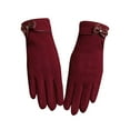 thumbnail image 1 of ManxiVoo Women's Winter Gloves Designed With Touchscreen Features And A Warm Lining For Cold Weather Activities And Daily Use Red, 1 of 4