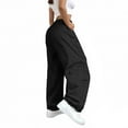 thumbnail image 1 of ManxiVoo Womens High Waisted Jogger Sweatpants Workout Yoga Pants with Pockets Tapered Leg Comfort Fit XXL Size Black, 1 of 9