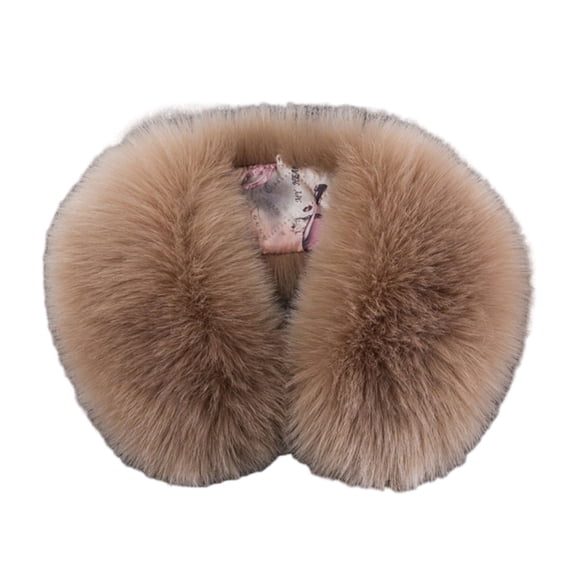 ManxiVoo Womens Imitation Collar Scarf Comfortable Warm Accessory for Autumn and Winter Fashion Outerwear Khaki