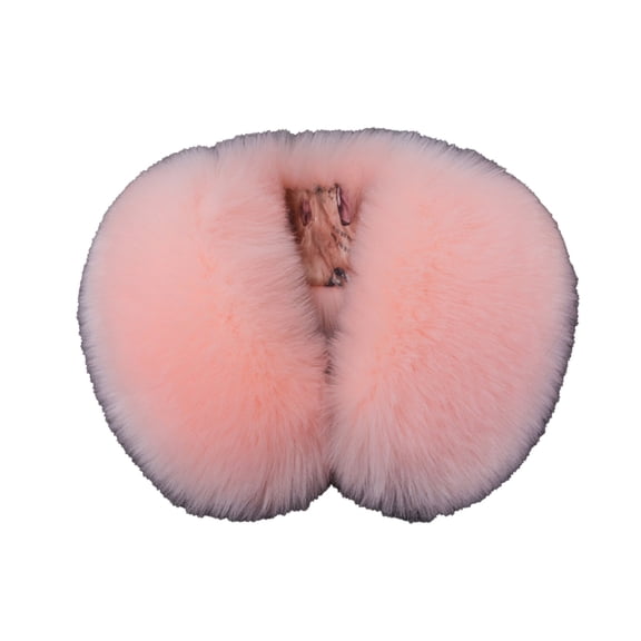 ManxiVoo Womens Imitation Collar Scarf Comfortable Warm Accessory for Autumn and Winter Fashion Outerwear Pink