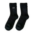 thumbnail image 1 of ManxiVoo Womens Soft Fluffy Fuzzy Socks Cozy Warm Plush Sleeping Home Wear NonBind Cuff Christmas Holiday Gift Black, 1 of 4