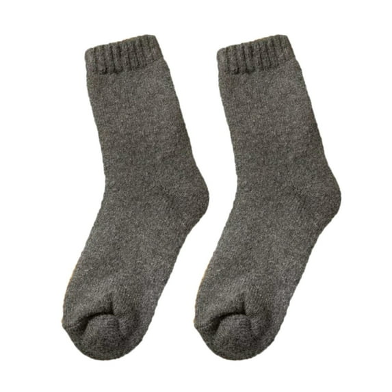 ManxiVoo Womens Warm Thermal Socks with Pure Color Design and Lightweight Cotton Blend for Cozy Indoor and Outdoor Use Grey