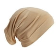 thumbnail image 1 of ManxiVoo hats Slip on Pre Tied Head Scarves Women Headwear Turban Caps Head Wrap Headscarf for Women Girls Cap womens hats Beige, 1 of 4