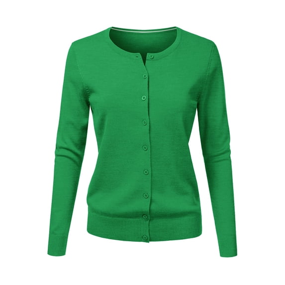 Manxivoo Cardigan Sweaters for Women, Women's V Neck Cardigan Sweater Plus Jacket Solid Color Knitted Sweater Womens Cardigans Fall 2023 Green XL