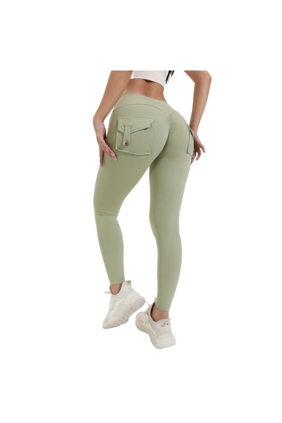 Cargo Pants for Women High Waisted Butt Lifting Leggings with Pockets for Women Stretch Cargo Leggings High Waist Workout Running Pants Dickies Work Pants Army Green