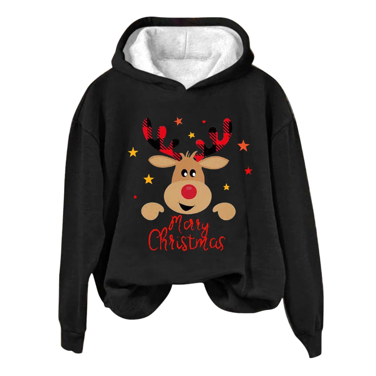 Manxivoo Christmas Sweatshirts for Women Ladies Crew Neck Long Sleeve