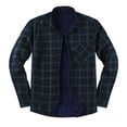 thumbnail image 1 of Manxivoo Flannel Shirt for Men, Men's Casual Jacket Plaid Padded Shirt Long Sleeve Pocket Button down Shirt Lapel Jacket Shirts for Men Green XXXL, 1 of 5