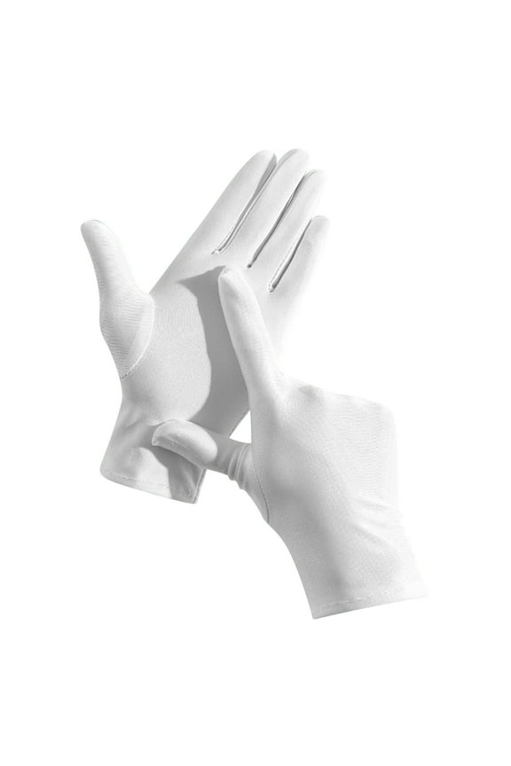 Gloves for Cold Weather Unisex Ice Sensation Sunscreen Gloves Ice Silk Outdoor Fishing Riding Gloves Heated Gloves White One Size