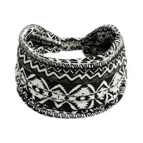 Manxivoo Headband Wide Elastic Headband Hair Headband Ladies Yoga Hijab Exercise Wicking Non-Slip Headband Knotted Running Sports Headbands for Women E