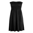thumbnail image 1 of Manxivoo Party Dress Women's Cover Up Beach Strapless Mini Dress Beach Skirt Summer Womens Dresses Black, 1 of 4