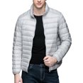 thumbnail image 1 of Manxivoo Puffer Jacket Men, Men Packable Ultra Light Weight Short Down Jacket Mens Winter Coats Grey S, 1 of 6