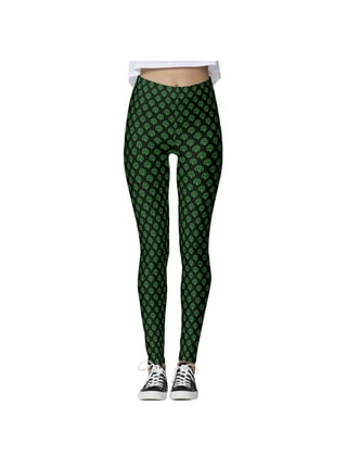 St.Patrick's Day Leaf Print Irish Green Shamrock Tights for Women Leggings  Paddystripes Lucky High Waisted Butt Lift : : Clothing, Shoes 