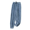 thumbnail image 1 of Manxivoo Winter Pants for Women Women's Pajama Pants Winter Coralline Warm Pants Flannel Home Pants Can Be Worn Outside Thermal Pants Women Sky Blue XXL, 1 of 4