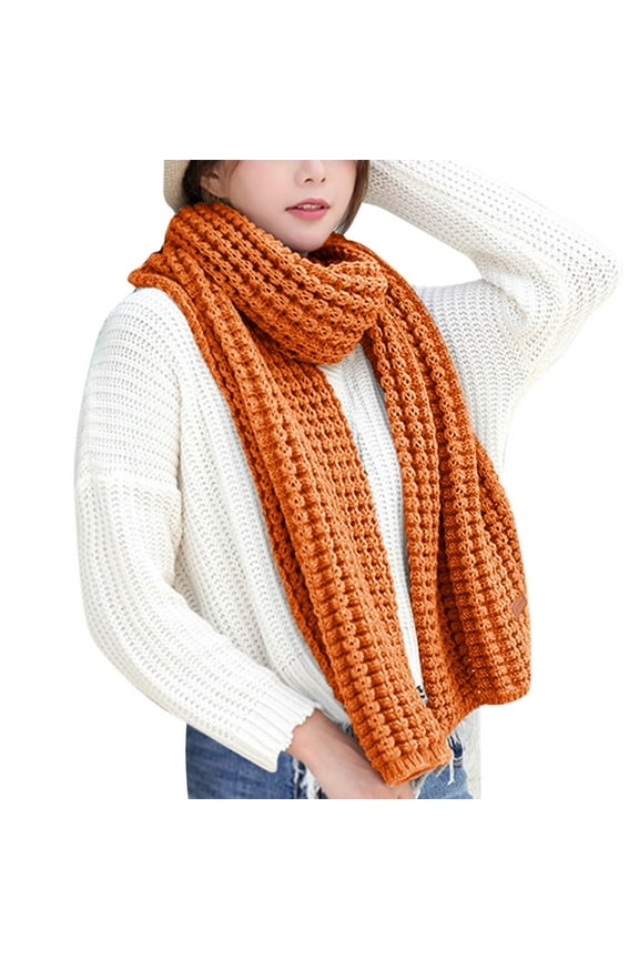 Winter Scarf for Women Cold Weather Winter Multi Colored Kint Pashmina Shawls Wraps Elasticity Light Scarf Warm Scarves Womens Men Long Thick Scarves Knit Couples Scarf for Women A