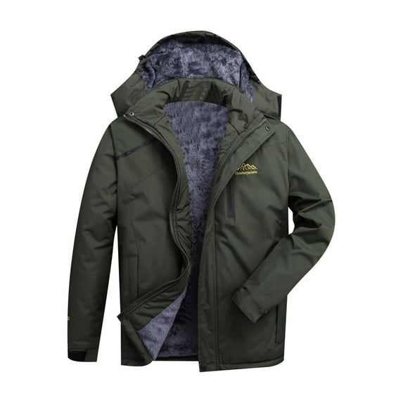 Manxivoo Womens Tops men's and Women's Mountain Ski Jacket Windproof Rain Jacket for Mens Snow Winter Coat Rain Jacket Women Army Green