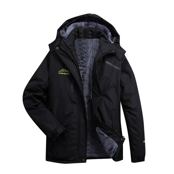 Manxivoo Womens Tops men's and Women's Mountain Ski Jacket Windproof Rain Jacket for Mens Snow Winter Coat Rain Jacket Women Black2