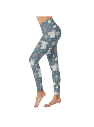 Easter Day For Women Print High Waist Yoga Pants For Women's