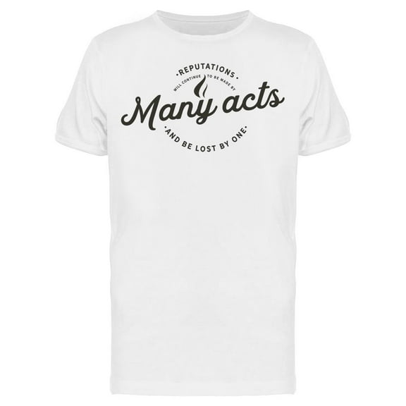 Many Acts T-Shirt Men -Image by Shutterstock Men T-Shirt, Male XX-Large