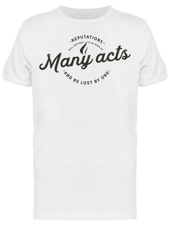 Many Acts T-Shirt Men -Image by Shutterstock Men T-Shirt, Male x-Large