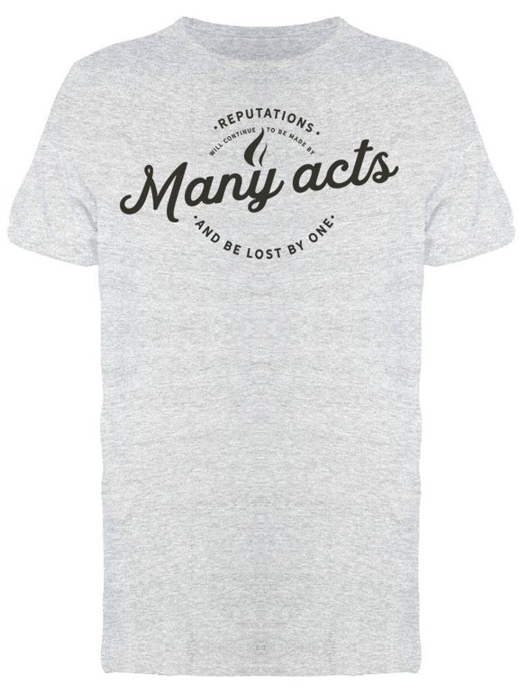 Many Acts T-Shirt Men -Image by Shutterstock Men T-Shirt, Male x-Large