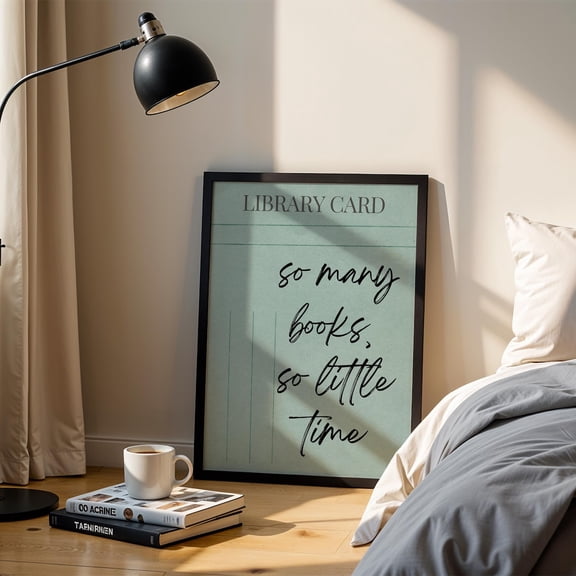 So Many Books So Little Time, English Classroom Decor, Reading Is My Therapy, Minimalist Books Wall Art, Retro Reading Art, Library, Books Poster, Stretched Canvas Size 12x18 F03.1.15l26