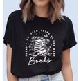 thumbnail image 1 of Many Books Women's Short Sleeve Graphic T-Shirt 1 Pcs Tee 100% Heavy Cotton - Comfortable Crew Neck, Soft Tees Casual Tops, 1 of 6