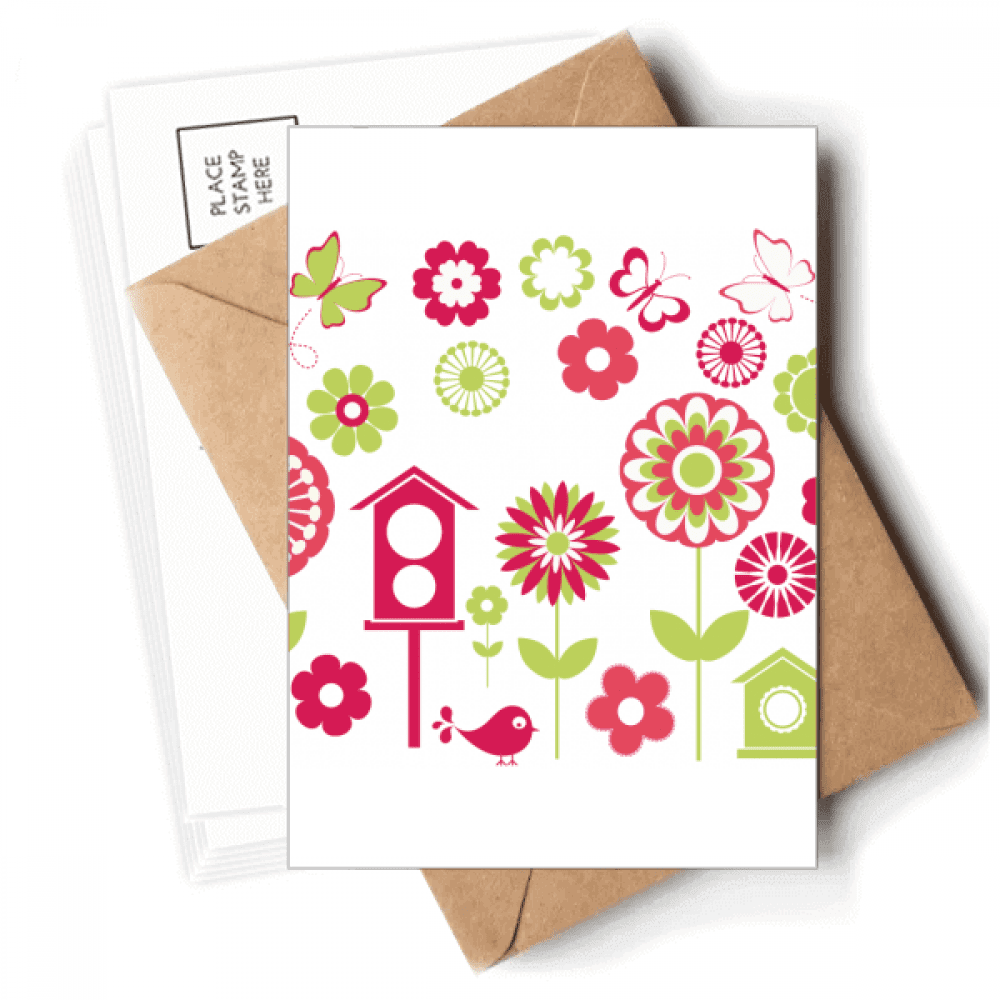 Many Flowers Joint Art Deco  Fashion Postcards Envelopes Blank Note Cards Mailing