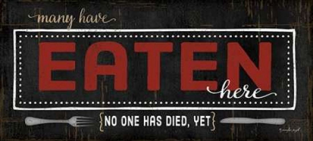 Many Have Eaten Here Canvas Art - Jennifer Pugh (10 x 20)
