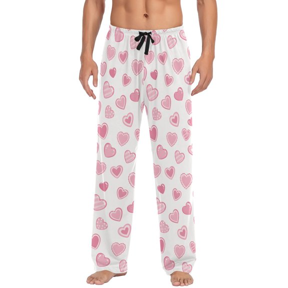 Many Heart Men's Pajama Pants Lightweight Pjs Bottoms Sleepwear Bottom Pants with Pocket Drawstring