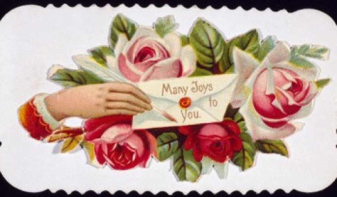 Many Joys to You Nostalgia Cards Canvas Art - (18 x 24)
