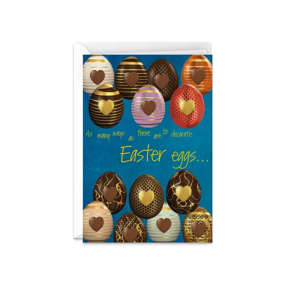 Many Ways To Decorate Eggs And Love Happy Easter Handmade Greeting Card