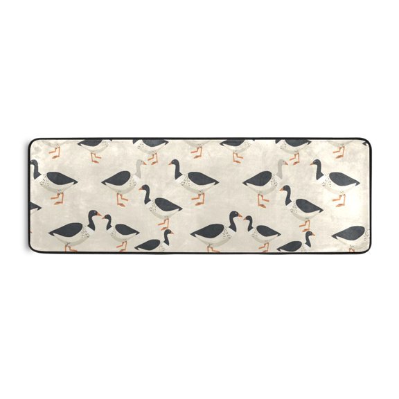 Many Wild Geese Runner Rug 24x72 Inch Cushioned Non Slip Soft Absorbent Floor Mat