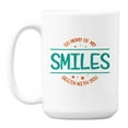 thumbnail image 1 of Many of My Smiles Begin with You Coffee & Tea Mug, 15oz, White Ceramic, 1 of 6