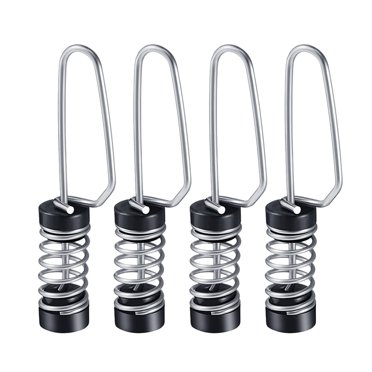 Lcusepu 2 Pack Flag Pole Rings, Upgrade Stainless Steel Flag Pole Clips, Flag Clips